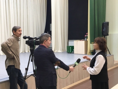 ТНВ снимает сюжет о реализации госпрограммы «Сельские клубы» в Лаишевском районе