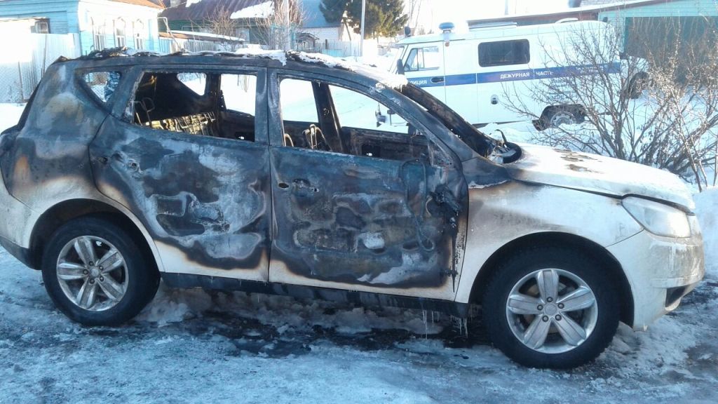 В Лаишеве сгорел автомобиль