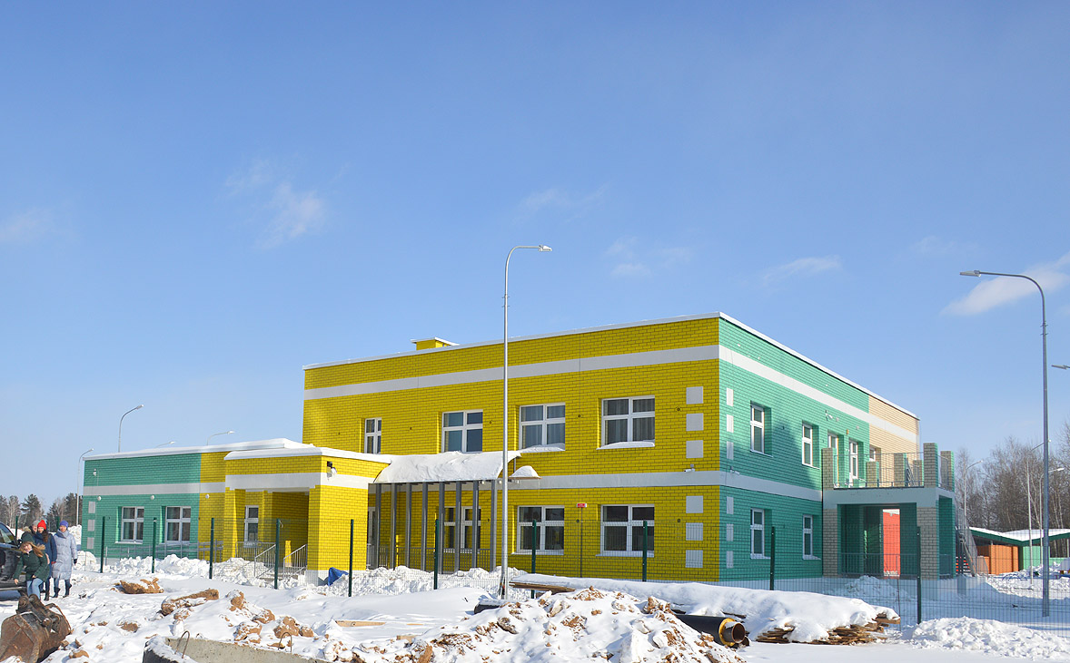 В строящемся жилом комплексе рядом с Усадами готовится к сдаче первый детский сад