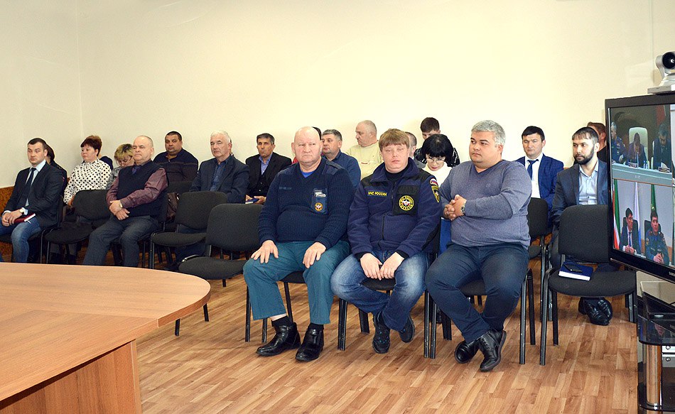 Совет и Исполнительный комитет района принял участие в видеоконференции о готовности республики к паводку