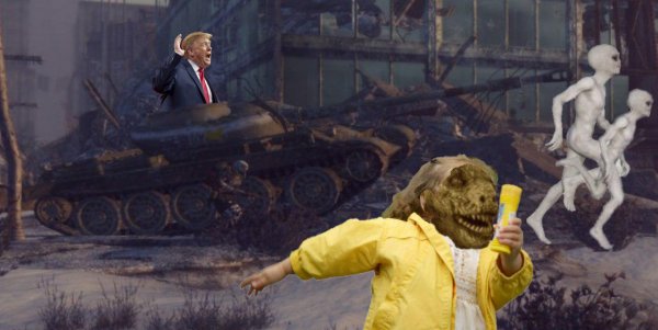 Ржавые танки без пушек и пулеметов: Трамп устроил «облезлый» парад из-за угрозы Нибиру