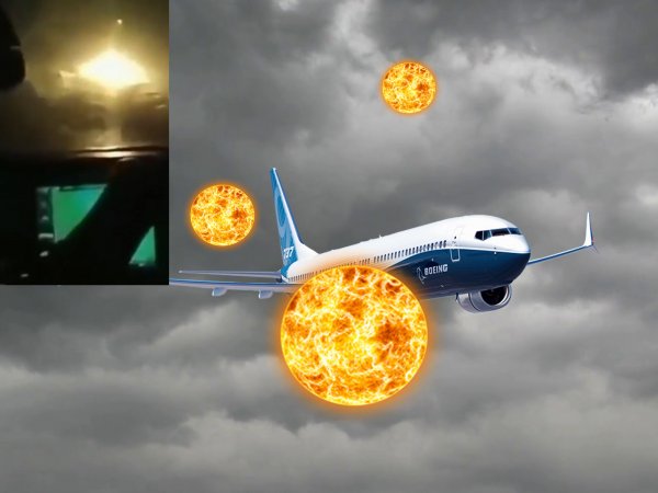 НЛО напал на Boeing: Лётчиков спасла аварийная посадка