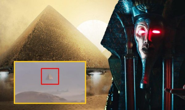 Корабль богов пришёл в движение: Пирамиды-НЛО засняли в Египте